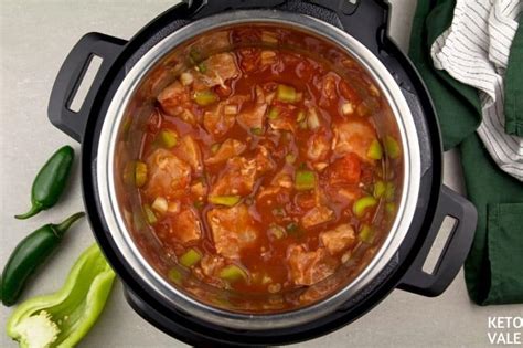 Keto Instant Pot Mexican Pork Stew Low Carb Recipe | KetoVale