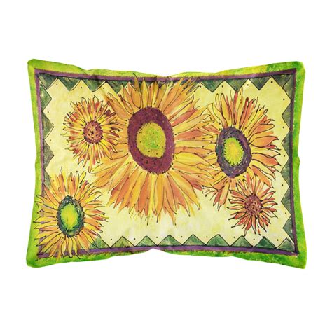 Carolines Treasures 8060PW1216 Flower - Sunflower Canvas Fabric ...