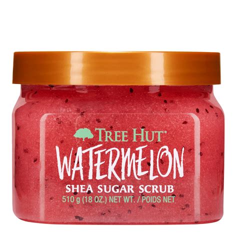 Tree Hut Watermelon Shea Sugar Exfoliating and Hydrating Body Scrub, 18 ...