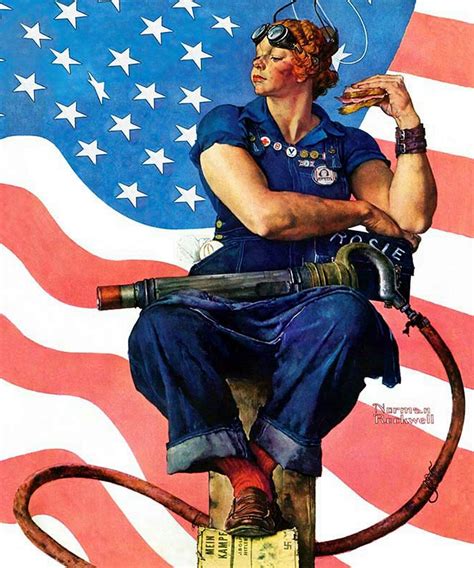 Rosie the Riveter Art Print 8 in X 10 in Matted to 11 in X 14 in Mat ...