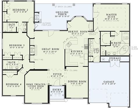 House Plan 769 Country Club Drive, French Traditional House Plan