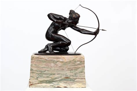 Diana, Goddess of the Hunt with Bow and Arrow For Sale at 1stDibs