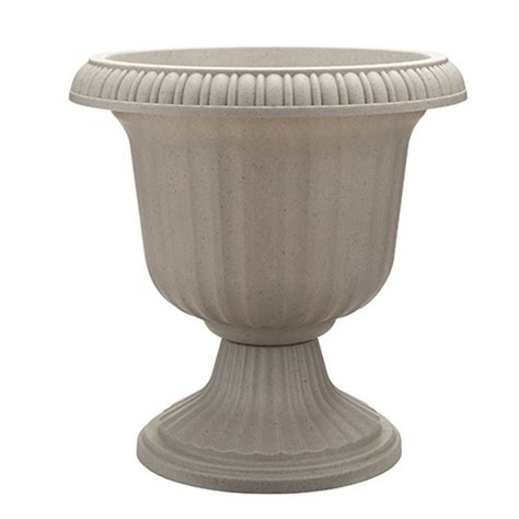 Southern Patio Large 14 In Outdoor Lightweight Resin Utopian Urn Planter, Stone - Walmart.com