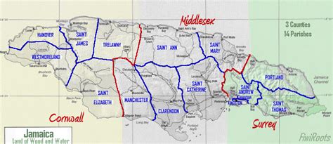 Jamaica Parishes and Population - Fiwi Roots