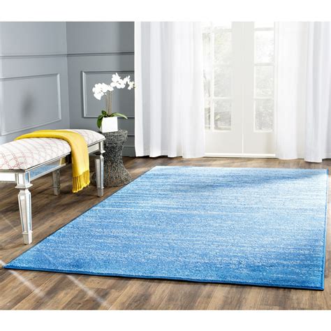 Safavieh Adirondacks Light Blue/Dark Blue Area Rug & Reviews | Wayfair