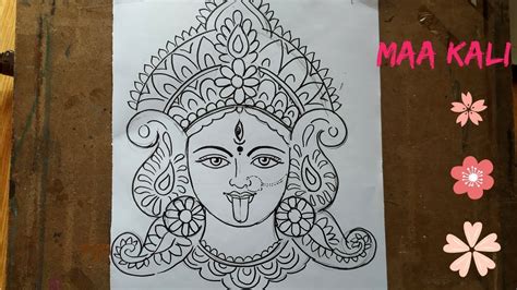 Easy Maa Kali Sketch I m going to draw a beautiful pencil sketch of maa ...