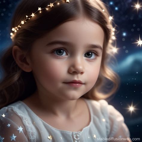 Little Girl with Pisces Constellation Animation | Stable Diffusion Online