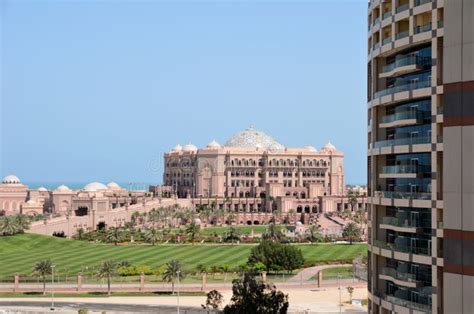 The View from the Window Hotel of the Emirates Palace Stock Image ...