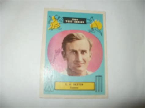 SIGNED 1961TEST SEREIES Cricket Card-Ted Dexter-England Cricket £9.99 ...