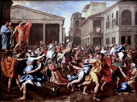 IMG_6524B Nicolas Poussin. 1594-1665. Rome. L'enlèvement des Sabines. Louvre. in 2020 | Nicolas ...