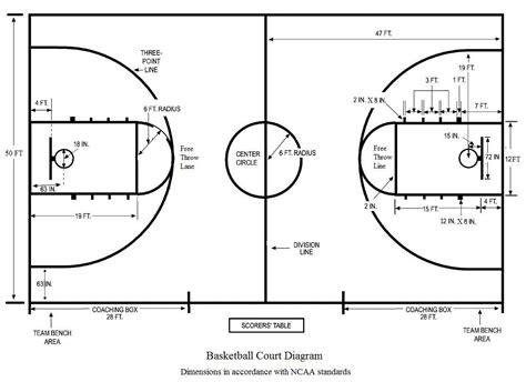 Full Size Basketball Court Dimensions | A Creative Mom