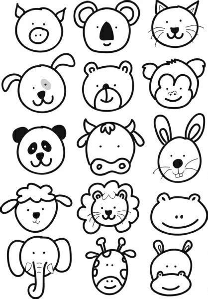 Cartoon Animals To Draw For Kids