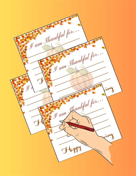 Thankful Cards Printable Thankful Cards Thanksgiving Cards - Etsy