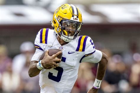 Jayden Daniels, the dazzling quarterback for LSU, is the AP college ...