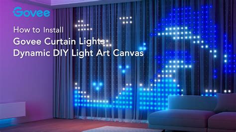 How to Install Govee Curtain Lights - YouTube