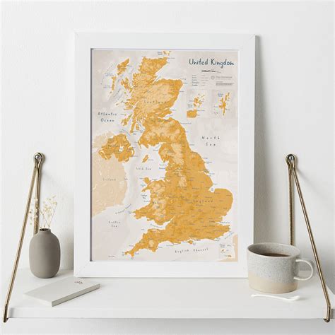 Map Of UK Art Print By Maps International