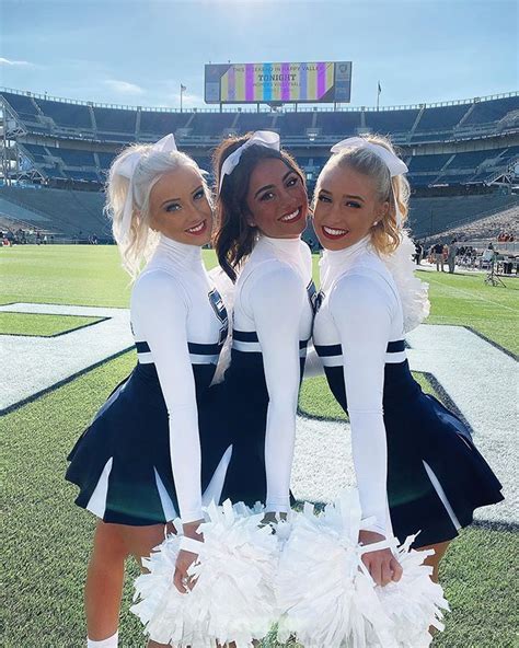 Pin on Penn State Cheerleaders | Cheerleading outfits, Cheer poses ...