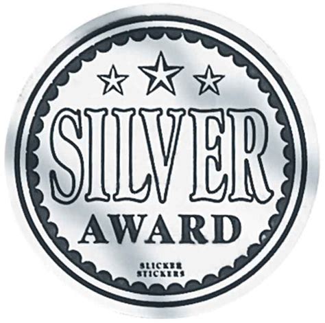 Silver Award Stickers – School Merit Solutions