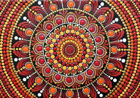 Red Dot Mandala Painting by Archana Gautam - Fine Art America