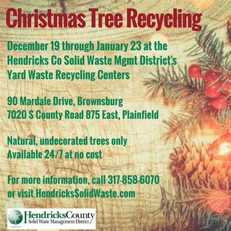 Christmas Tree Recycling - Hendricks County Recycling District