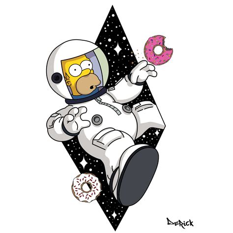 Homer Astronaut | Simpsons art, Homer, Retro artwork