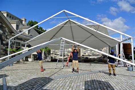 Setting Up a Frame Tent for a Party - The Martha Stewart Blog