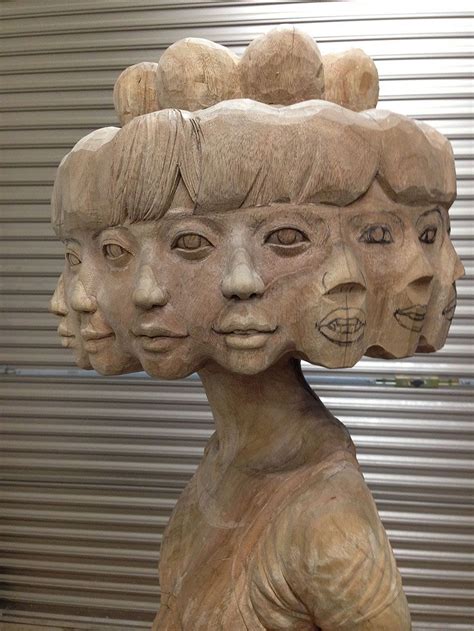 Japanese Sculptor Shows How He Transforms Wood Into Surreal Statues | Wood sculpture, Wooden ...