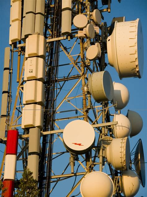 a tower with many different types of antennas 27097810 Stock Photo at ...