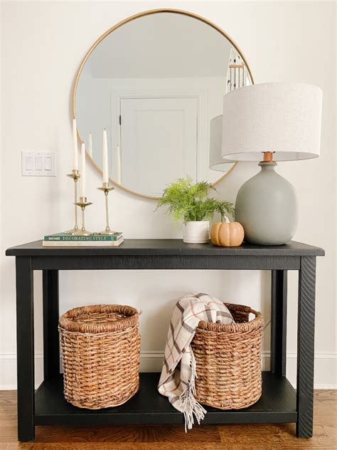 Simple Fall Console Table - A Thoughtful Place