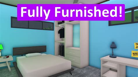 Furnishing My Bedroom - Bloxburg House Build Part 3 - Roblox - YouTube