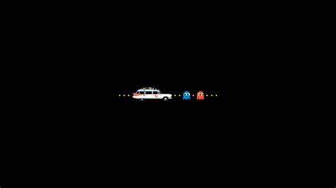 video, Games, Ghostbusters, Pac man, Simple, Background, Black, Background Wallpapers HD ...