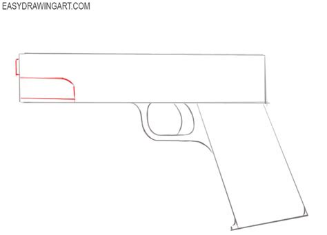 How to Draw a Gun - Easy Drawing Art