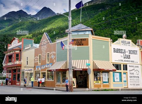 Historic downtown Skagway Alaska Stock Photo - Alamy