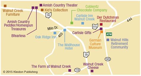 Printable Map Of Amish Country Ohio