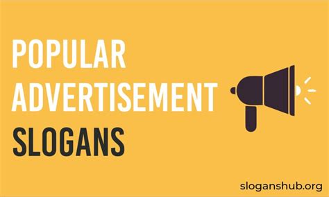 List of Popular Advertisement Slogans