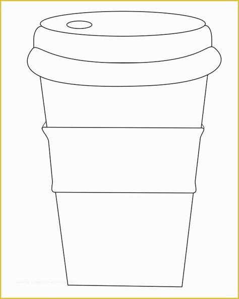Free Printable Coffee Cup Template - Printable Templates