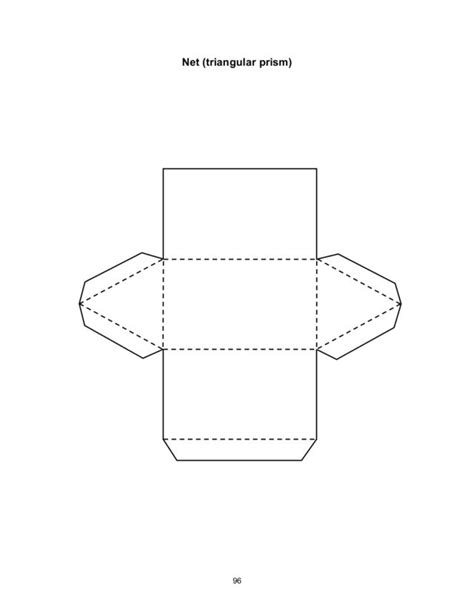 Net (Triangular Prism) Worksheet for 4th - 6th Grade | Lesson Planet