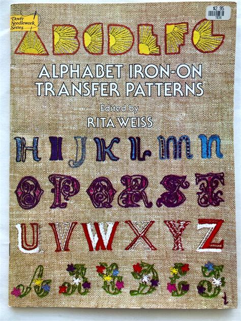 Iron-on Transfers Pattern Book Alphabet Transfers Embroidery - Etsy