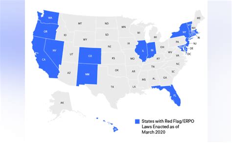 States With Red Flag Laws Map 2021 - About Flag Collections