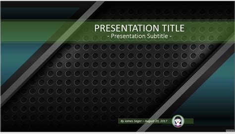 Free abstract metal PowerPoint #70876 | SageFox PowerPoint Templates.