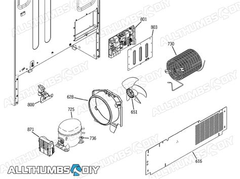 GE Profile Side-By-Side Refrigerator Parts Diagram