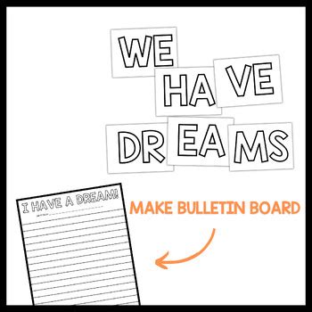 Martin Luther King, Jr. Activities - Reading - Writing - bulletin Board MLK Day