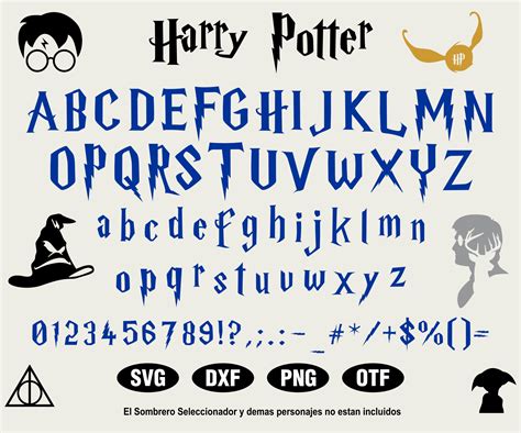 Printable Harry Potter Font