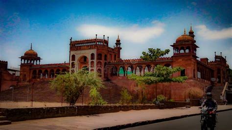 Bhopal Moti Masjid Or Pearl Mosque Stock Photo - Image of masjid, azha: 159358848