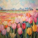 Tulip Landscape Painting Art Free Stock Photo - Public Domain Pictures