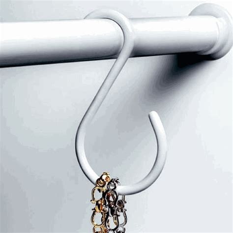 Closet Rod Hook - "S" Hook in White $1.99 | Closet rod, Clothes hanger, Storage and organization