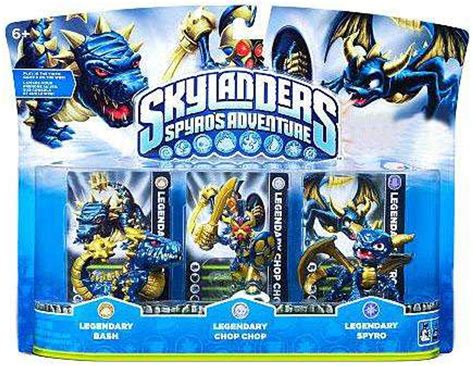 Skylanders Spyros Adventure Legendary Bash, Chop Chop Spyro Exclusive Figure 3-Pack Activision ...