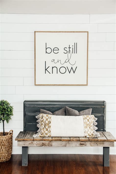 Be Still and Know Wooden Wall Art Sign - Etsy