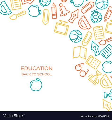 Education background Royalty Free Vector Image