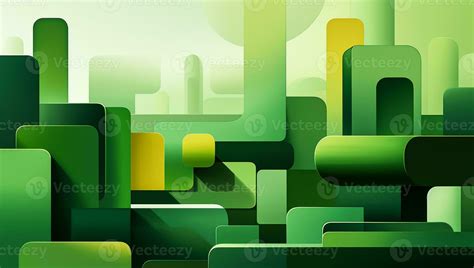 Geometric background in green. AI generated 30479293 Stock Photo at Vecteezy